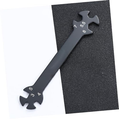 Multifunctional Rc Wrench Tool for Turnbuckles Black Rod Wrench for Rc Cars Handy Turnbuckle Adjustment Tool for Garage and Workshop Use