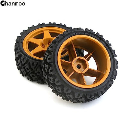 1/10 RC On Road Tires Rubber Rally Tyres and Wheels Rims 12mm Hex for 1/10 Scale RC Racing Drift Car HPI KYOSHO Tamiya XV01 XV02 TA06 TT01 TT02 PTG2 144001 A959 4PCS