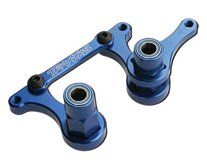 Traxxas 3743A Blue-Anodized T6 Aluminum Steering Bellcranks and Drag Link