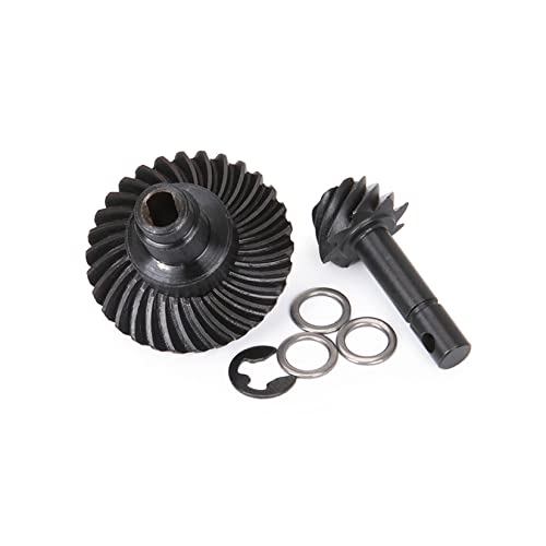 Heavy Duty Bevel Helical Overdrive Gear RC Car Bevel Gear 8T 24T/27T/30T/33T AR44 for 1/10 RC Rock Crawler Axial SCX10 II Axle Portal Spare Parts (30T 8T) - size: 30T 8T