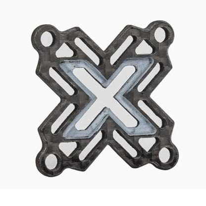 30mm×30mm Carbon Fiber RC Cooling Fan Heatsink Cover Shield - Universal Brushless Motor/ESC Fan Guard Shroud- for RC Cars, Trucks, Drones (X Style) - style: 30mm / X Style