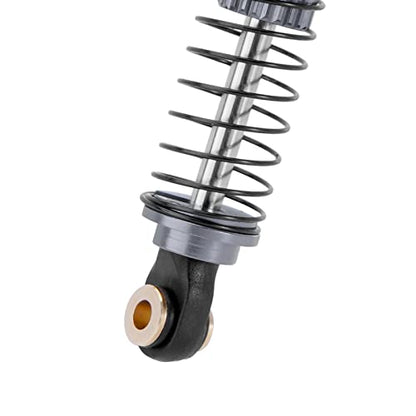 INJORA 59MM Long Threaded Oil Damper Shock Absorber for TRX4M, Grey - color: Grey