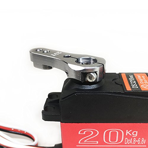 Pack of 4 DS3218 Digital RC Servo Motor 20KG High Torque Full Metal Gear Waterproof for Baja Cars Robot DIY 270° - size: 20kg x 4PCS(270°)