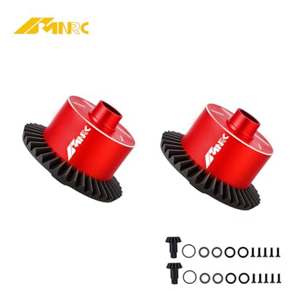 2PCS 37T Main & Input 13T Gear Differential Diff Case Cover for Arrma 1/10 Senton Vorteks Granite Bigrock 3S BLX Typhon 550 Mega Kraton Outcast 4S Upgrades Part Red