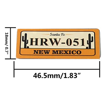 2PCS HIRCQOO Metal RC Car License Plate Decorations Accessories Compatible with Traxxas TRX-4 Tamiya CC01 Axial SCX10 D90 1/10 RC Crawler Car (HRW051) - style: HRW051