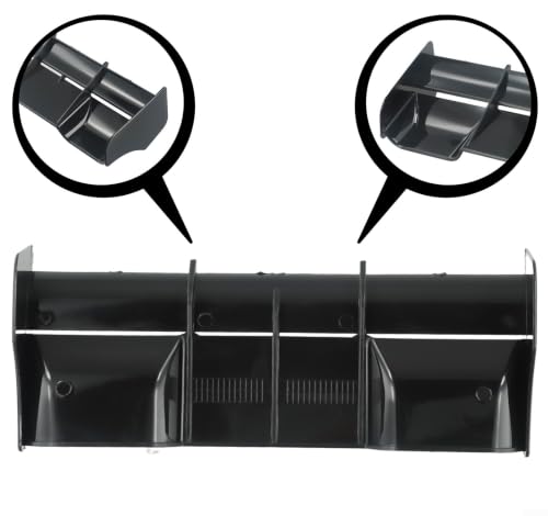 Black Plastic Rear Wing for 1:8 Buggy RC Car, 8.27x3.23 Inch Off-Road Truck Body Part Accessory
