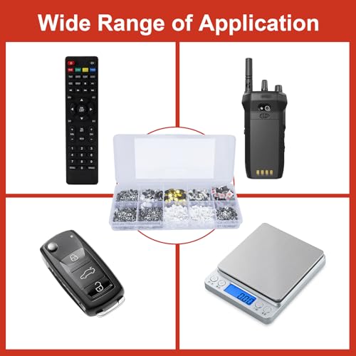 620 Pcs 24 Value Micro Momentary Tactile Switch Assortment Kit | Push Button Switch Set, Made of Plastic, Metal - style: 620 Pcs 24 Value