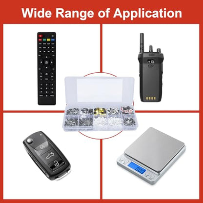 620 Pcs 24 Value Micro Momentary Tactile Switch Assortment Kit | Push Button Switch Set, Made of Plastic, Metal - style: 620 Pcs 24 Value