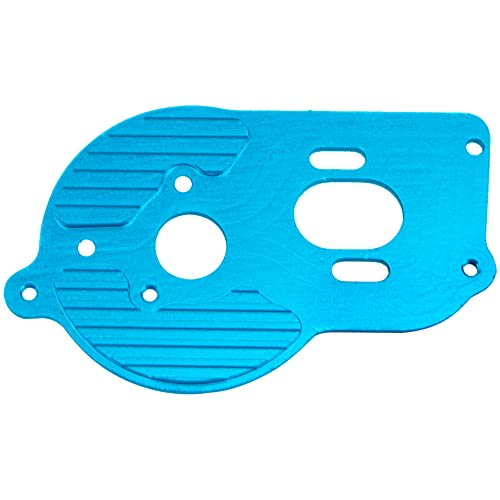 Metal Motor Mount Plate Fixed Bracket Compatible with Losi 1/18 Mini-T 2.0 2WD Stadium RC Truck Hop-Up Parts (Blue) - color: Blue