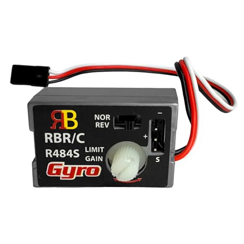 Mini Gyro Module for RC Cars Drift Drive, Automatic Stability Control Gyro Sensitivity R484 Mini RC Car Gyro Stabilizer 4-6V Analog SMM System for WPL D12