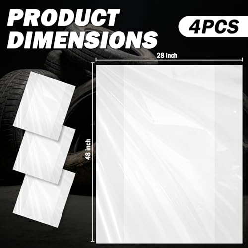 4PCS Extra Large Tire Bags for Storage,LDPE Car Tire Storage Bags Provides Dust & Waterproof Protection,Tear-Resistant Tires Covers as Wheel Storages Bag for Transportation