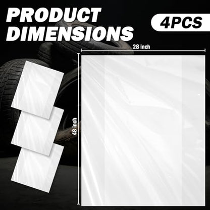 4PCS Extra Large Tire Bags for Storage,LDPE Car Tire Storage Bags Provides Dust & Waterproof Protection,Tear-Resistant Tires Covers as Wheel Storages Bag for Transportation
