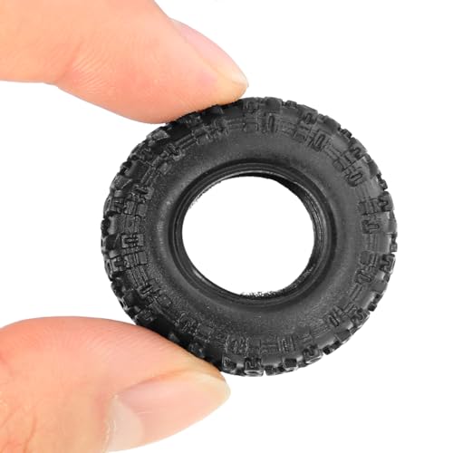 OGRC 0.7" RC Tires All Terrain RC Crawler Tires 36 * 14mm for SCX30 | Sticky Compound Rubber, for Axial SCX30 1/30 RC Carwler Car