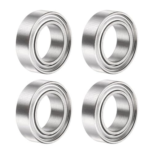 uxcell 4Pcs SMR106ZZ Deep Groove Ball Bearings, 6x10x3mm 440C Stainless Steel Double Shielded Bearings, ABEC 5 - size: 6x10x3mm
