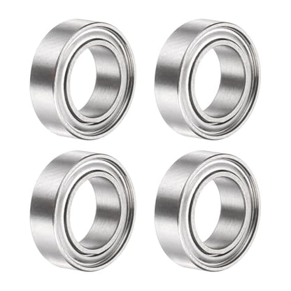 uxcell 4Pcs SMR106ZZ Deep Groove Ball Bearings, 6x10x3mm 440C Stainless Steel Double Shielded Bearings, ABEC 5 - size: 6x10x3mm
