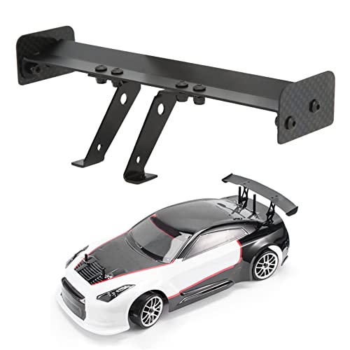 RC Rear Wing, RC Tail Wing Aluminum Alloy 1/10 Tail Spoiler Car Body Spoiler Body Shell for 1/10 Remote Control Vehicle Model