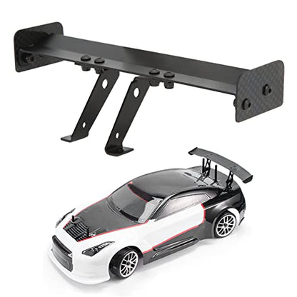 RC Rear Wing, RC Tail Wing Aluminum Alloy 1/10 Tail Spoiler Car Body Spoiler Body Shell for 1/10 Remote Control Vehicle Model
