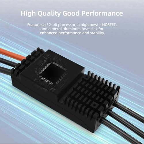 WP14200 IP68 Waterproof 200A Brushless ESC | AM32 Firmware, 5-14S, Built-in 5.2V 3A BEC for eFoil and Underwater Thruster, RC Crawler, Drone, Helicopters (C Version) - size: C
