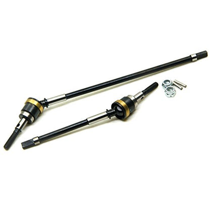 QUE-T Heavy Duty Steel Front CVD Drive Shaft for 1/10 RC Axial Wraith 90018
