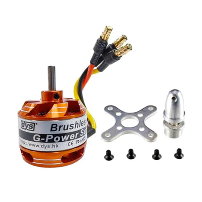 DYS D2822 1100KV/1450KV/1800KV/2600KV Brushless Outrunner Motor 2-3S for Multicopter RC Aircraft Fixed-Wing UAV（D2822 1800KV） - color: D2822 1800KV