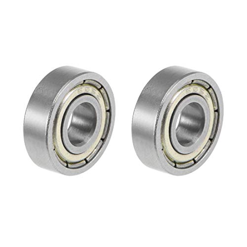 uxcell 695ZZ Deep Groove Ball Bearings Z2 5mm X 13mm X 4mm Double Shielded Carbon Steel 2pcs - size: 5mmx13mmx4mm