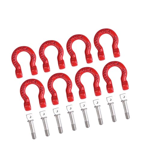 Fydun 8PCS Assemble Parts, RC D Rings Catch for RC Climbing Crawler Car Crawler Tow Shackles Car Metal Tow Shackle Lock