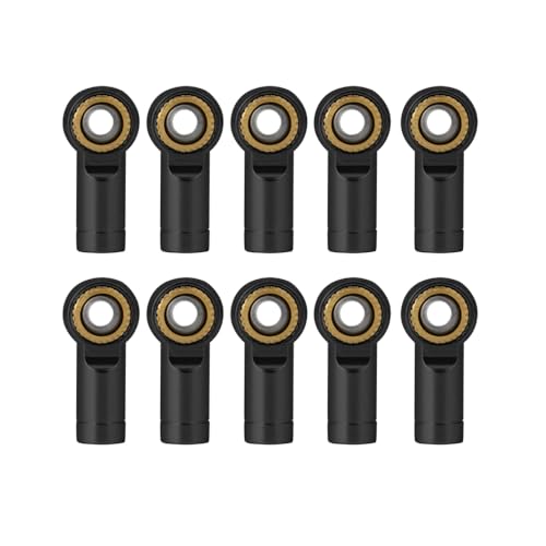 M3 Metal Tie Rod End Ball Joint Link Ball Head Holder, M3 Black | For 1/10 Axial SCX10 90046 90047 TRX4, RC Crawler Car, Parts - color: M3 Black