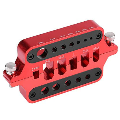 Aluminum Alloy Soldering Station Jig, Multifunction Soldering Aid for XT60 XT90 T Banana Connectors, with Thermal Insulating Layer and Adjustable Slots for RC Hobbyists