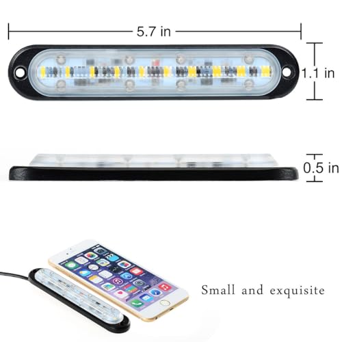 Kawell Universal 2 Pack 10W LED Mini Light Bar - color: 2PCS 10-LED Light Bar
