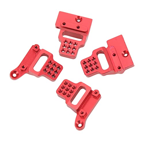 RC Car Shock Mount Aluminum Alloy RC Shock Towers Mount for 1/18 RC Crawler Car Upgrades Parts (Red) - color: Red