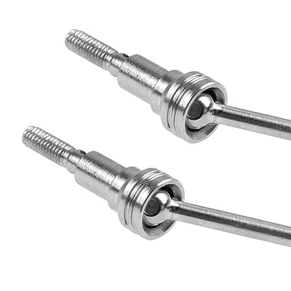 2Pcs Vgoohobby Steel Drive Shaft Joint CVD Driveshaft Dogbone w/Lock Nut Compatible with MJX H16 16207 16208 16209 1/16 RC Car