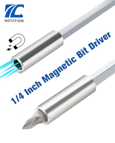 1/4" Magnetic Nut Driver, with Non-slip Handle & Strong Magnet Tip | Nut Driver, Non-slip Handle, Strong Magnet Tip, 197mm/7.7 inch - style: 1pc