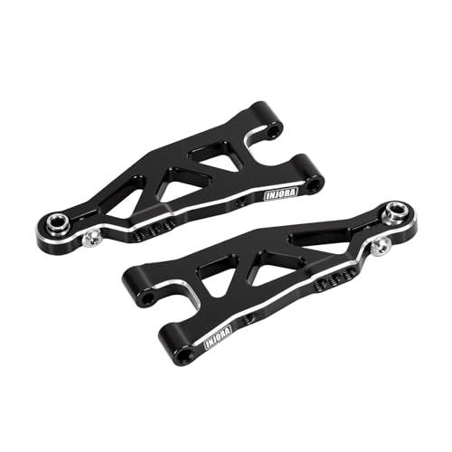 INJORA Aluminum Front Lower Suspension Arms Replacement for 1/16 ARRMA Mojave GROM 1/12 Losi Nascar Upgrade
