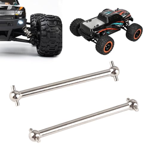 VGEBY Rear Drive Shaft, Durable Metal 2PCS Dog Bone Drive Shaft for 1/16 Scale RC Spare Parts Upgrades for RC Hobbyists Racing Off-Road Maintenance