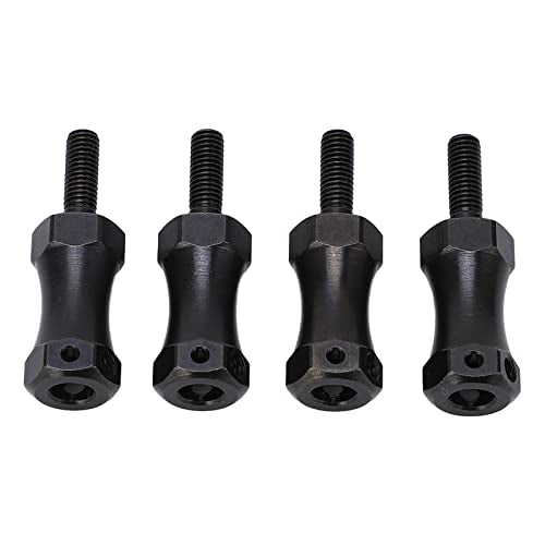 Wheel Hex Hub Extension Adapter, Extension Hex Drive Adapter, RC Extended Wheel Hex Coupler Steel 12mm Diameter Extension Adapter Combiner for 1/10 RC Cars