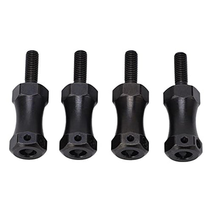 Wheel Hex Hub Extension Adapter, Extension Hex Drive Adapter, RC Extended Wheel Hex Coupler Steel 12mm Diameter Extension Adapter Combiner for 1/10 RC Cars