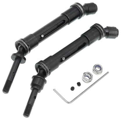4Pcs Treehobby Front & Rear Universal Drive Shaft 115~140mm Compatible with Traxxas Slash 4X4 Stapede Rustler VXL HQ727 Short Truck Car