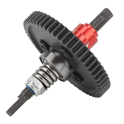 54T Spur Gear Slipper Clutch Assembly Aluminum Steel for Slash 1/10 RC Cars (Red) - color: Red