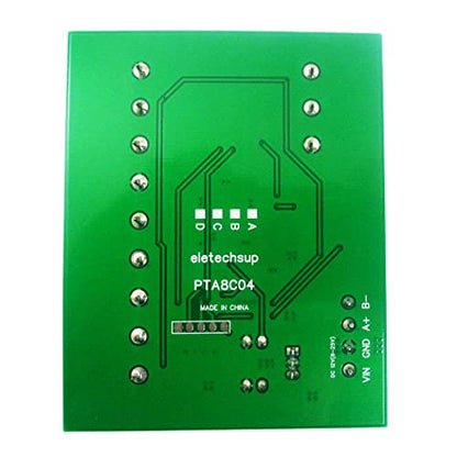 4ch DC 12V 24V -40~500 Celsius PT100 RTD RS485 Temperature Sensor Module Modbus RTU Platinum Thermal Resistance Collector (1PCS A 12V Only Board) - color: 1PCS A 12V Only Board