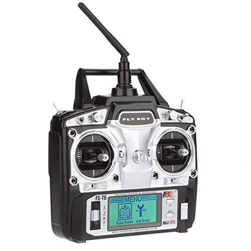 Flysky FS-T6 2.4ghz Digital Proportional 6 Channel RC Transmitter and Receiver Model 2