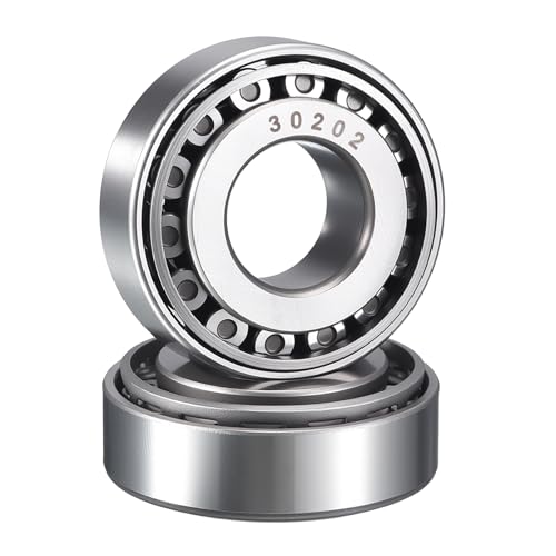 2 Pack 30202 Tapered Roller Bearing Cone and Cup Set | 15mm Bore 35mm OD 12mm Cup Width, Chrome Steel Wheel Bearings, ABEC-3 - size: 30202