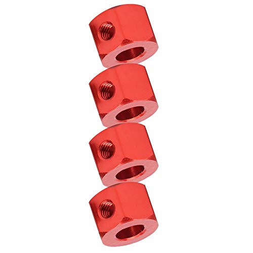 GOWENIC Aluminum Alloy RC Extension Adapter, Hub Combiner Coupler for 5mm to 12mm WPL D12 RC Truck, Wheel Hub Adapter for Car Upgrades (Red) - color: Red
