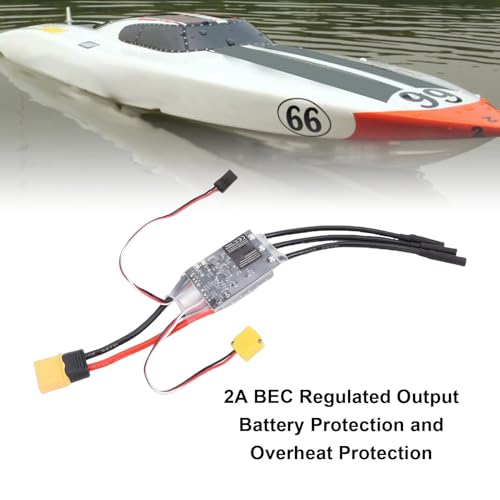 75A Brushless ESC, Electronic Speed Controller LiPo Sensorless Brushless Motor for RC Car Truck Boat Model