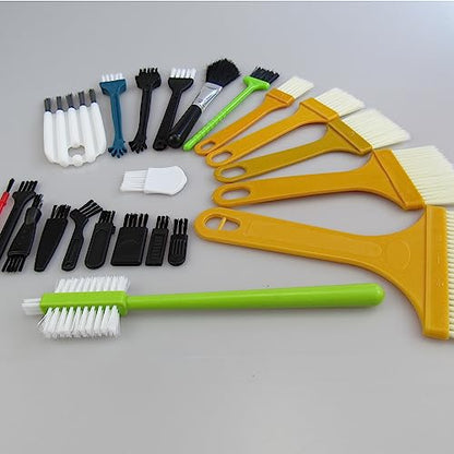 CRAFNEW 22Pcs Small Cleaning Brushes, Electronics Cleaning Brush Kit | Ideal for cleaning computer keyboards, laptops, sewing machines and other electronic devices