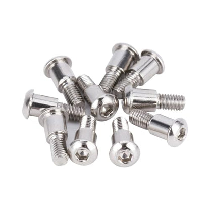 20PCS M3x4x10mm Hex Buttonhead Incision Kingpin Shoulder Screws for Axial SCX10 AR44 AR45 Capra Axle Vanquish F10 H10 Optic Axle (Silver) - color: Silver