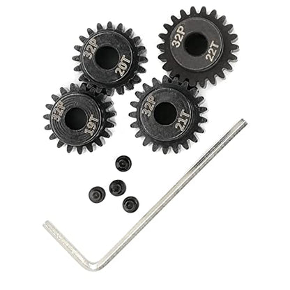 32P Pinion Gear Set 5mm 32 Pitch 19T 20T 21T 22T RC Parts