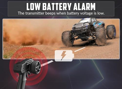RC Truck 1:16 4x4 All Terrain RC Car 40KPH High Speed Remote Control Cars for Adults | 4WD, 2.4GHz, 2 batteries, full proportional control, over-range & low battery control