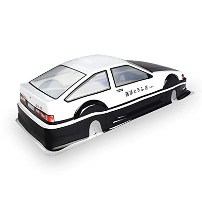Manrock 1/10 Scale RC Painted Drift Racing Touring Onroad Car Body Shell AE86 Black and White
