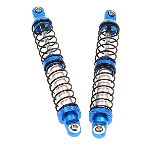 4Pcs Metal Shock Absorbers Oil Damper Adjustable RC Crawler Shock RC Damper Springs Compatible With 1/10 Axial SCX10 II 90046 Traxxas TRX4 RC4WD D90 TRX6 Redcat Gen 8 RC Crawler Car(100MM) - size: 100MM