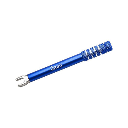RC Open End Wrench Set 3-6mm 5PCS for 1/10 RC Cars, Blue | For turnbuckle setup, steering link adjustment and routine RC chassis maintenance - color: Blue